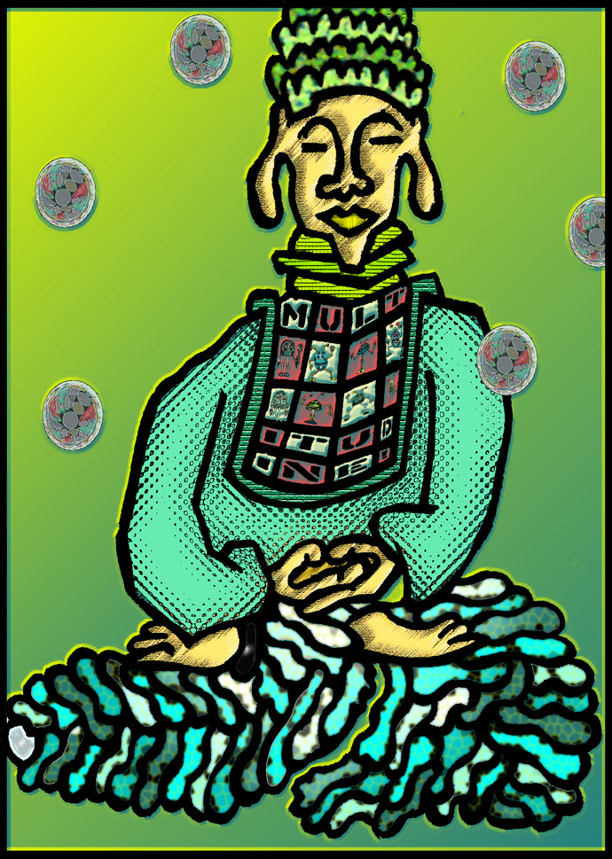 buddha [Druck auf Papier]