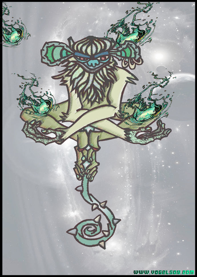 meditationsmonkey [Druck auf Papier]