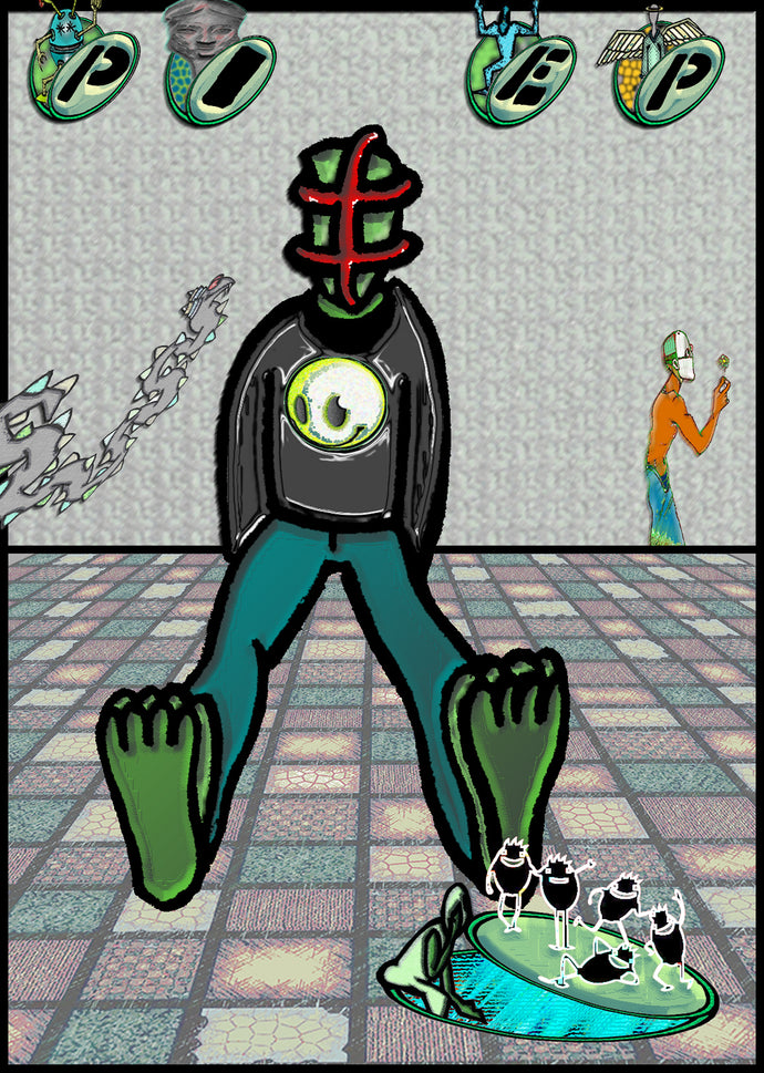 sitting [Druck auf Papier]